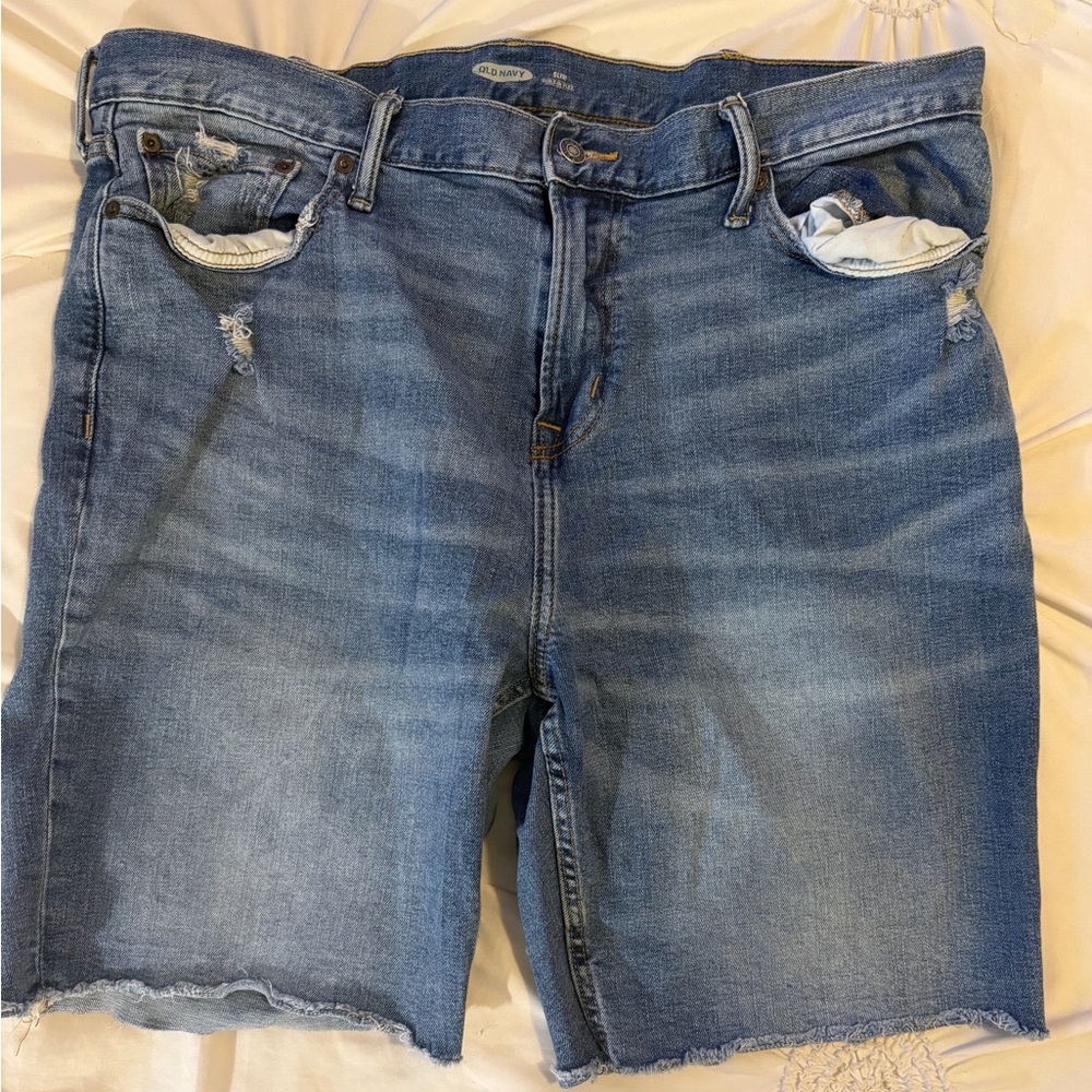 Old Navy Slim Built In Flex Blue Jean Shorts for Men